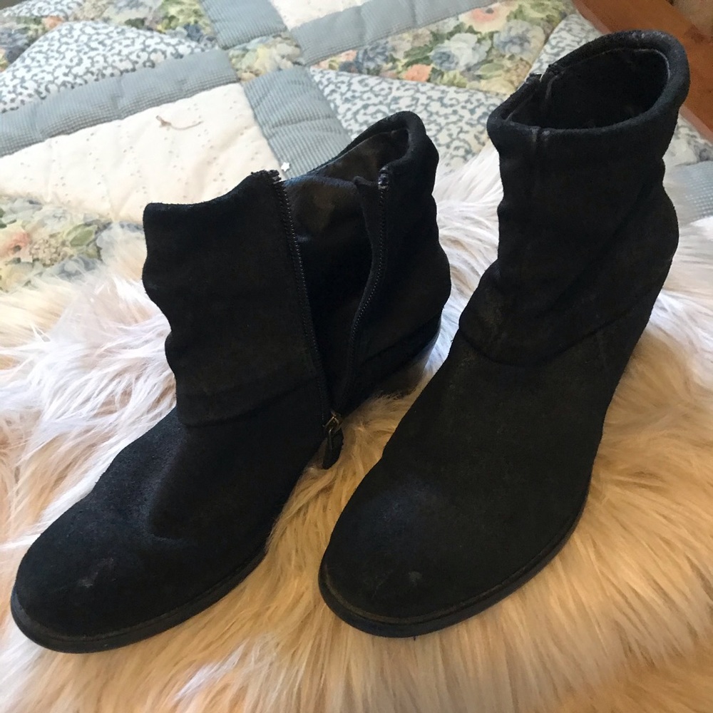 Cordani Leather Booties Black Side Zipper Size 36